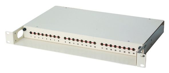 Pannello di patch in fibra ottica di alta qualità 24 porte, LC / Duplex SC Fiber Optic Termination Box YH1005