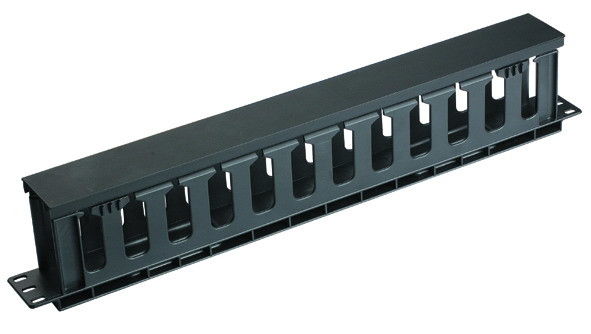 19 pollici 1u Network Cable Management Rack Mount Spessore tipo AMP con copertura metallica YH4037