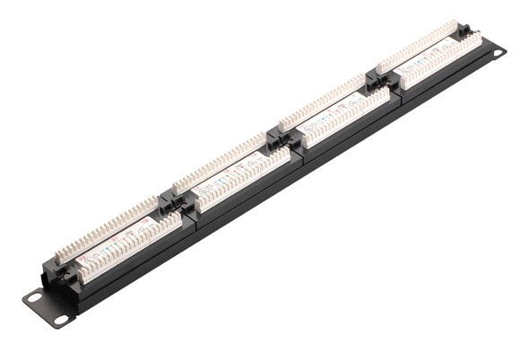 Porto ad alta densità CAT5E Cat6 del quadro d'interconnessione della rete 24 con il genere 4 di colore YH4011