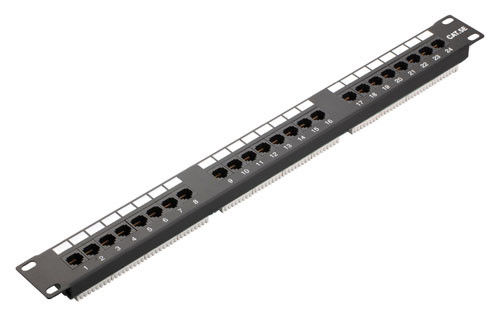 Tipo orizzontale tipo YH4009 di Tyco di AMP del porto 1U 19inch del quadro d'interconnessione della rete Ethernet veloce di Cat5e UTP 24 di IDC