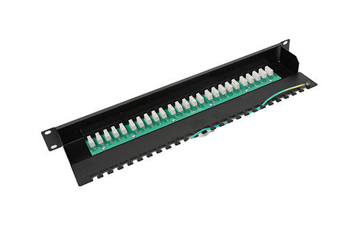 Quadro d'interconnessione dello spazio in bianco del ftp UTP, 24 quadri d'interconnessione del porto Cat5e con il responsabile YH4020 del cavo