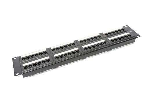 Quadri d'interconnessione di Ethernet di AMP del quadro d'interconnessione della rete di Cat6 UTP 48port 2U conduttore YH4016 di 0.7mm - di 0,4