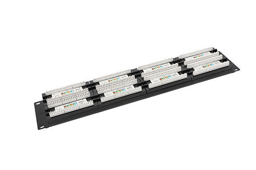 Quadri d'interconnessione di Ethernet di AMP del quadro d'interconnessione della rete di Cat6 UTP 48port 2U conduttore YH4016 di 0.7mm - di 0,4