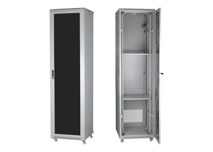 La profondità di vetro del Governo 100mm dello scaffale del server della porta ha laminato a freddo l'acciaio con il cappotto della polvere che finisce YH2002