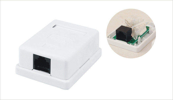 RJ45 rete fissata al muro Jack trapezoidale per il singolo contenitore YH7015 di supporto della superficie del porto
