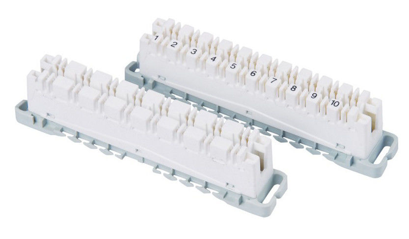 Alto modulo della corona scandinava della striscia CAT5E della banda un blocchetto terminali di 10 paia indietro/supporto YH6468506100 di profilo