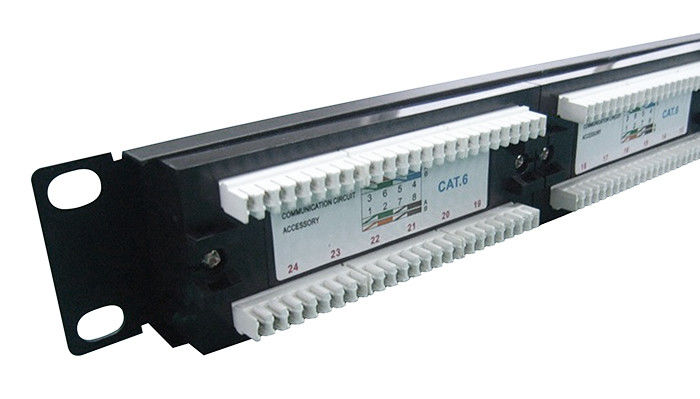 Quadri d'interconnessione del porto Cat6 del quadro d'interconnessione della rete di UTP 24 per la rete di cablaggio di lan YH4010
