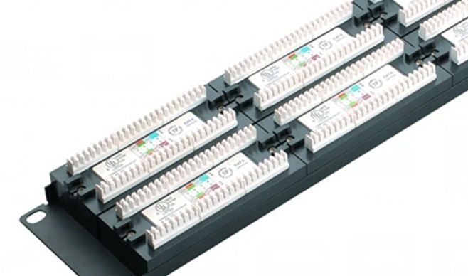 Quadri d'interconnessione di Ethernet di AMP del quadro d'interconnessione della rete di Cat6 UTP 48port 2U conduttore YH4016 di 0.7mm - di 0,4